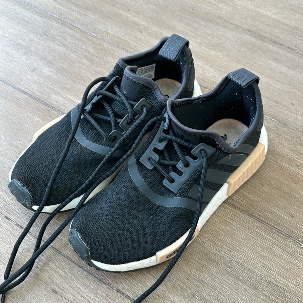 Adidas Black and Tan NMD Size 5